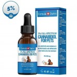 CBD Oil Drops in Hemp Seed Oil 5% (500 mg) for PETS, THC <0.2%