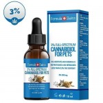 CBD Oil Drops in Hemp Seed Oil 3% (300 mg) for PETS, THC <0.2%