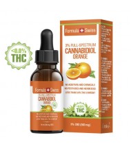 CBD Oil Drops in MCT Oil Orange 5% concentration, THC concentration <0.0%
