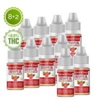 8+2 CBD Vape Oil Sweet Strawberry 3% (300 mg)
