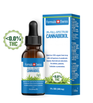 CBD Oil 300 mg Drops in Hemp Seed Oil 3% concentration, THC concentration <0.0%