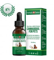 CBD Oil Drops in Olive Oil 5% (500 mg) for Pets, THC <0.2%