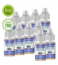 8+2 CBD Vape Oil Blueberry Feels 3% (300 mg)