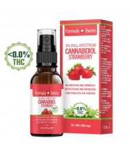 CBD Oil Drops in MCT Oil Strawberry 3% Concentration, THC  <0.0% Spray